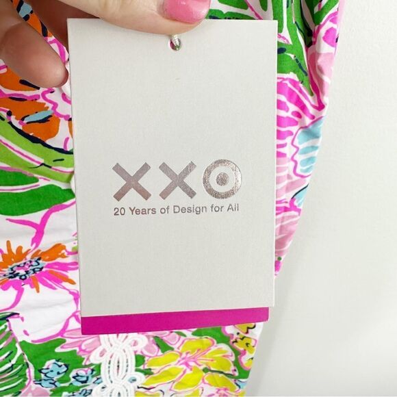 Lilly Pulitzer for target New Nosey Posey Sleeveless Shift Mini Dress Girls XL - Picture 9 of 14